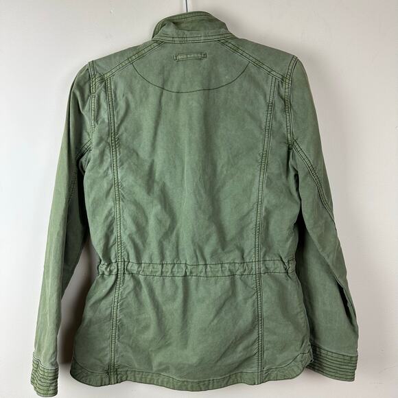 Lucky Brand Utility Jacket Womens Size XS Military Cargo Gorpcore Safari Outdoor - Picture 6 of 14